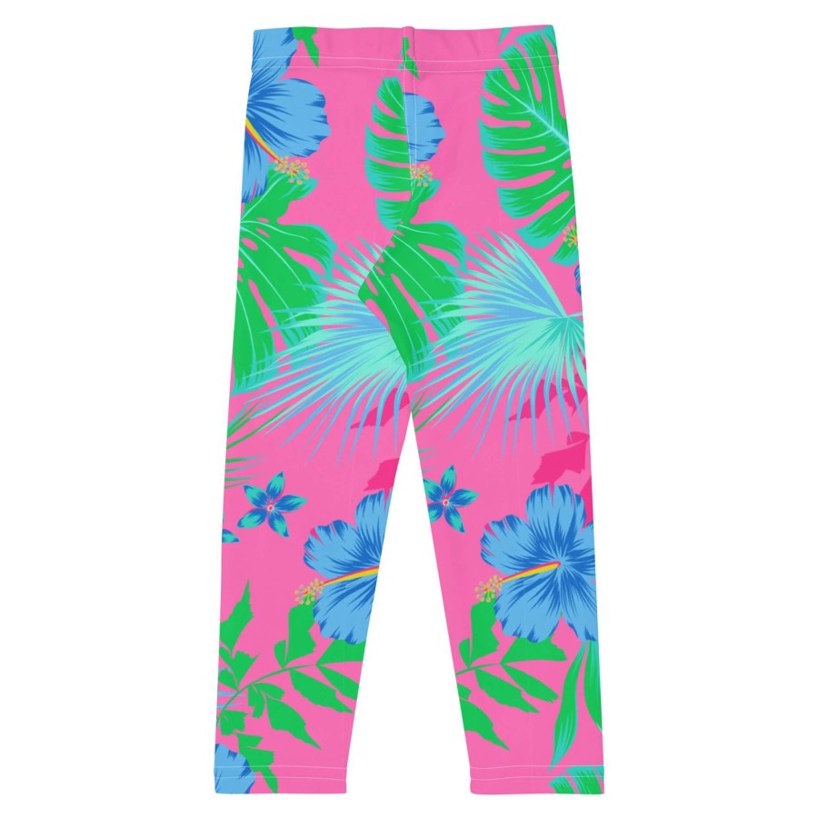 Kids * | Berry Jane Girls (2T-7) Upf 50+ Beach Bliss Floral Swim Leggings