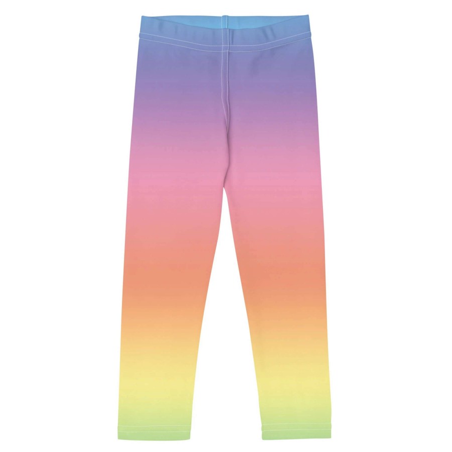 Kids * | Berry Jane Girls Pastel Rainbow Leggings 2T-7