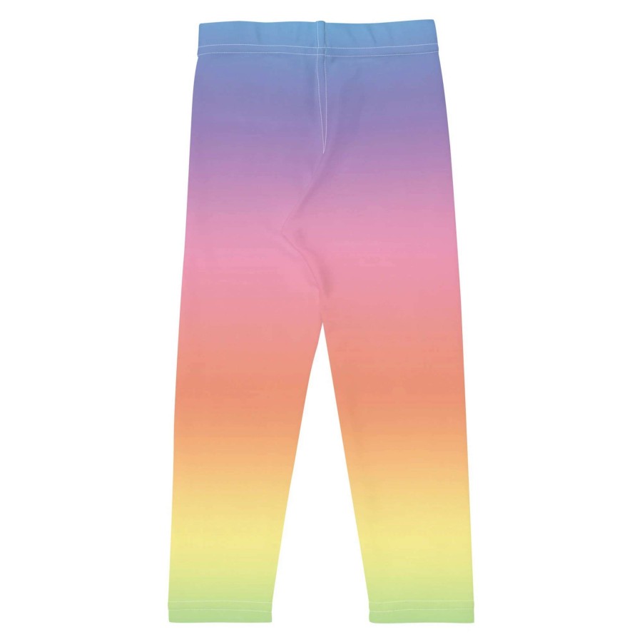 Kids * | Berry Jane Girls Pastel Rainbow Leggings 2T-7