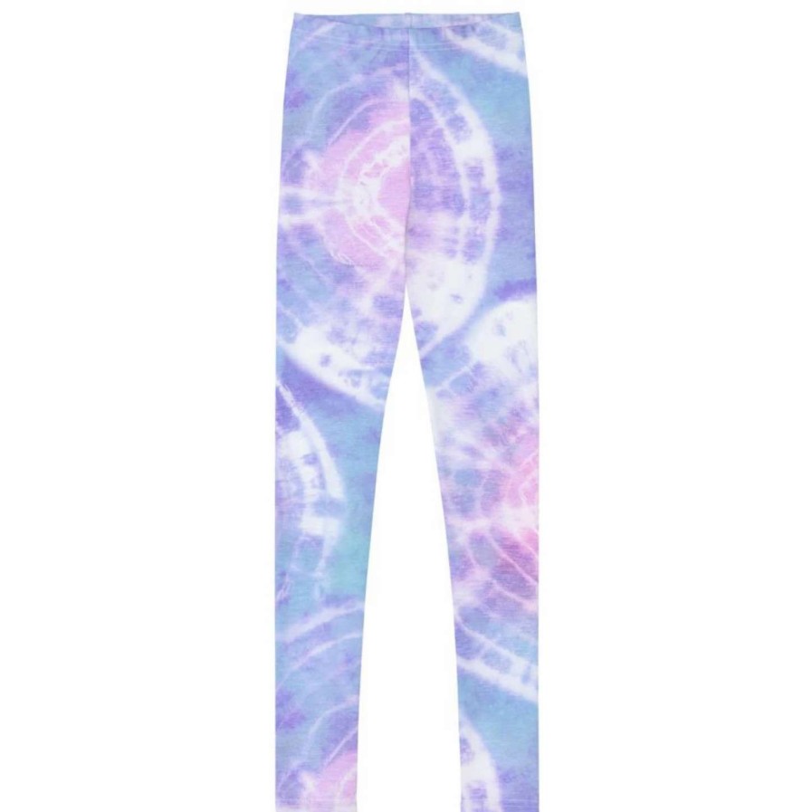 Kids * | Berry Jane Tween Girls (8-20) Upf Swim Leggings Pastel Tie Dye