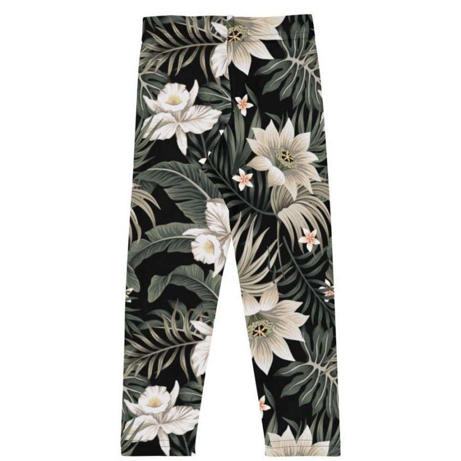 Kids * | Berry Jane Girls (2T-7) Upf 50 Swim Leggings Hawaiian Lily