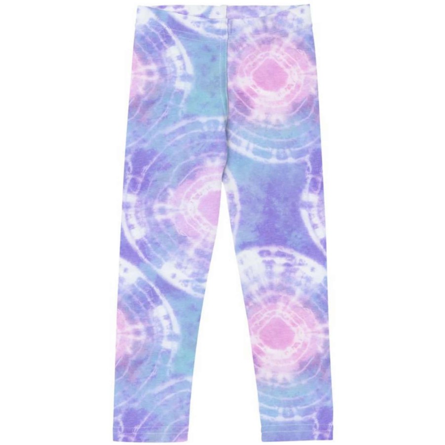 Kids * | Berry Jane Girls (2T-7) Upf 50 Swim Leggings Pastel Tie Dye