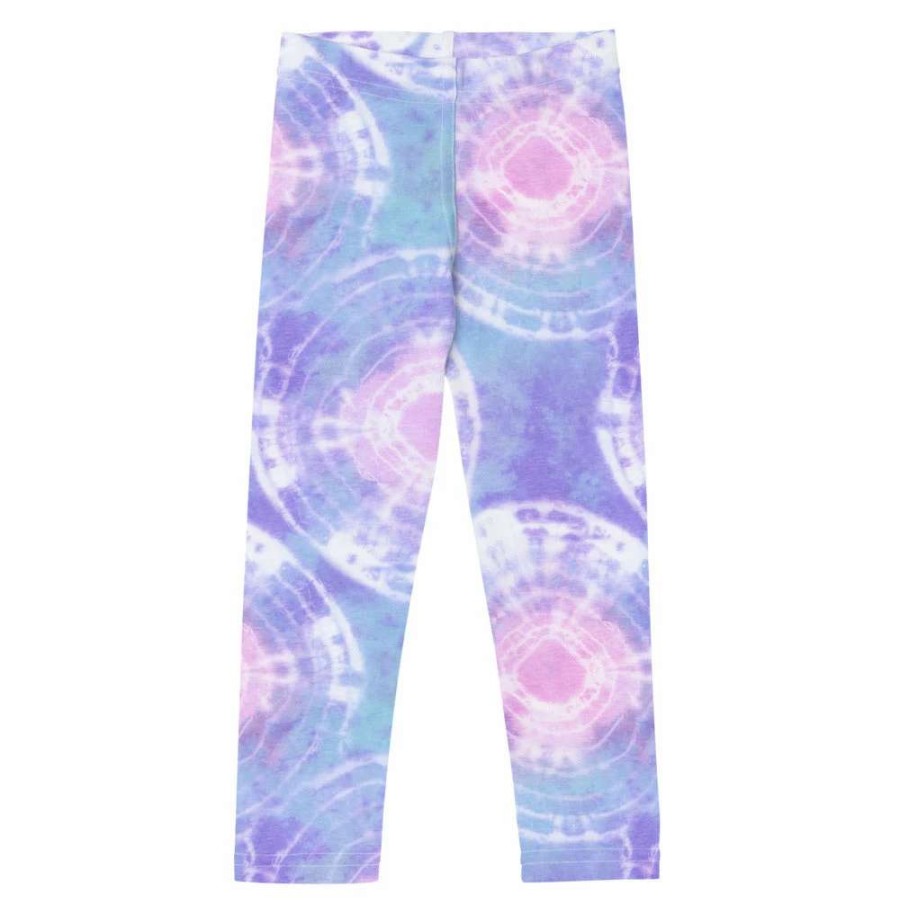 Kids * | Berry Jane Girls (2T-7) Upf 50 Swim Leggings Pastel Tie Dye