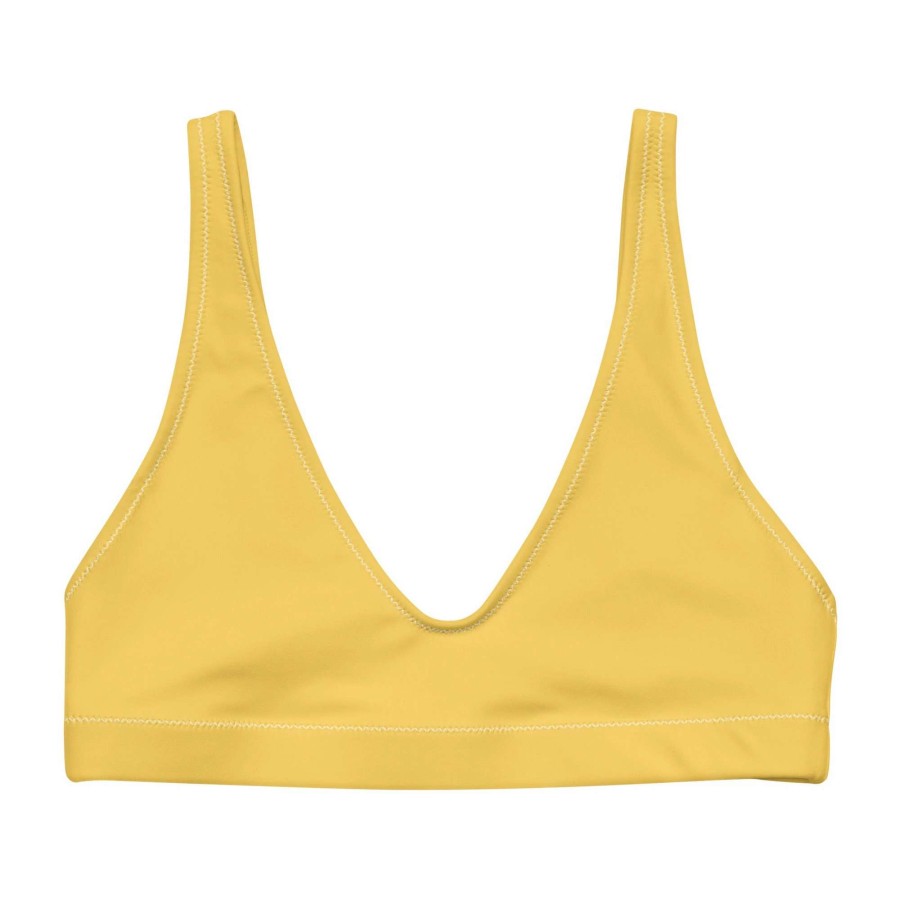 Tops * | Berry Jane Sunshine Yellow Recycled Bralette Tank Bikini Top