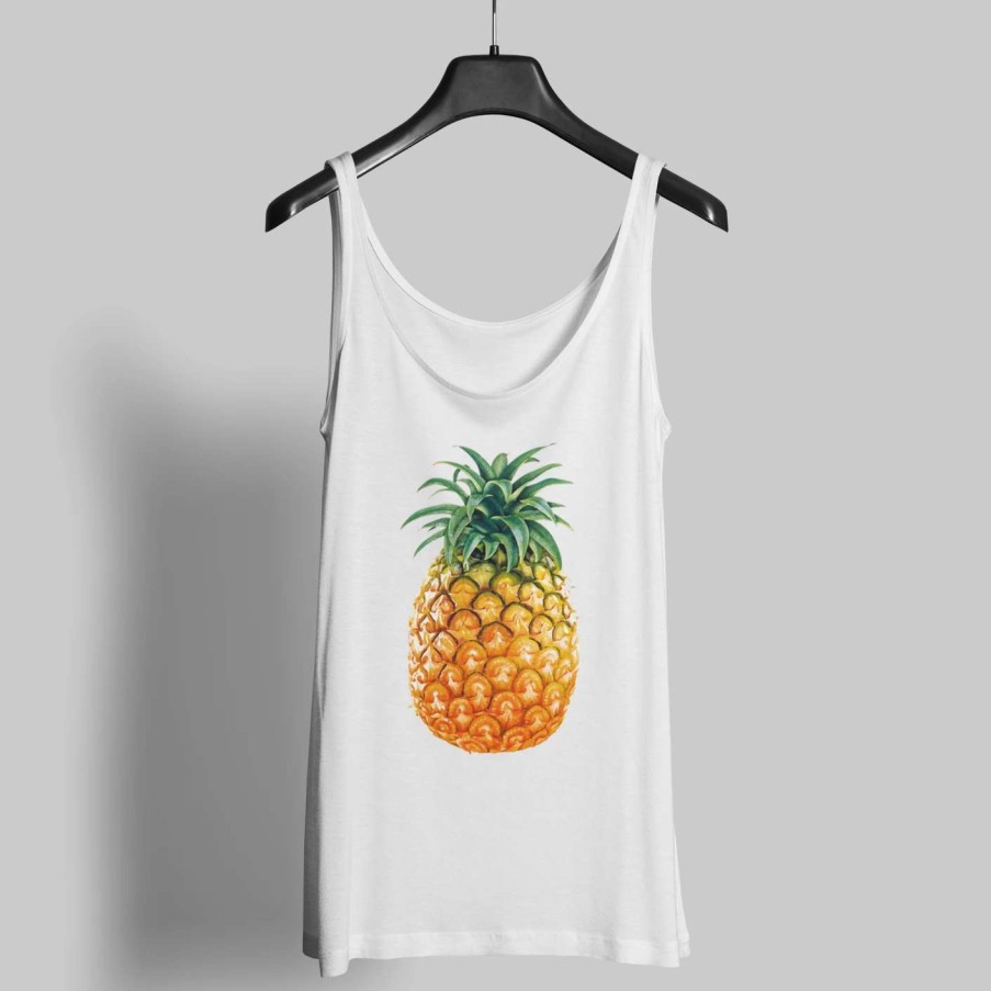 Tops * | Berry Jane Women'S Pineapple Racerback Tank Top