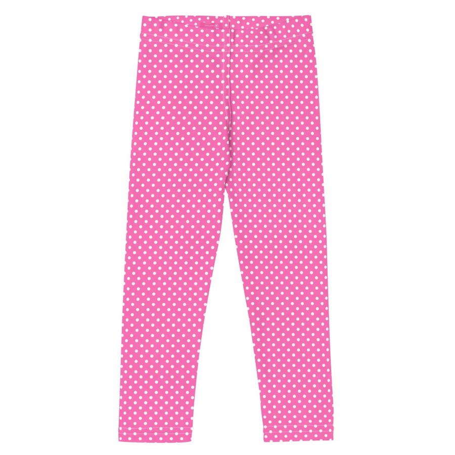 Kids * | Berry Jane Girls (2T-7) Upf 50 Swim Leggings, Beach Bliss Pink Dot