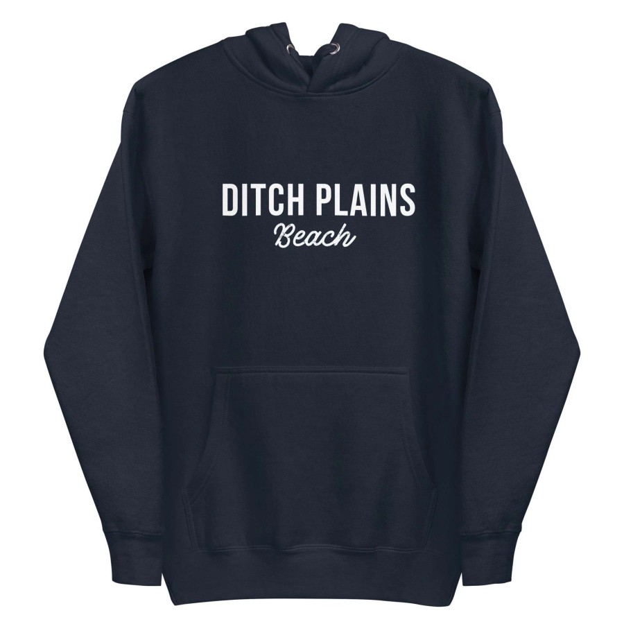 Tops * | Berry Jane Ditch Plains Beach Montauk Ny Unisex Beach Hoodie Sweatshirt