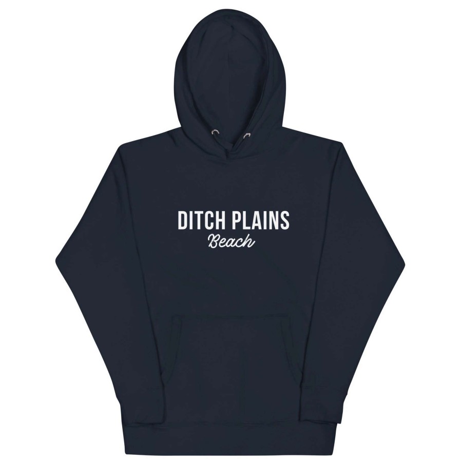 Tops * | Berry Jane Ditch Plains Beach Montauk Ny Unisex Beach Hoodie Sweatshirt