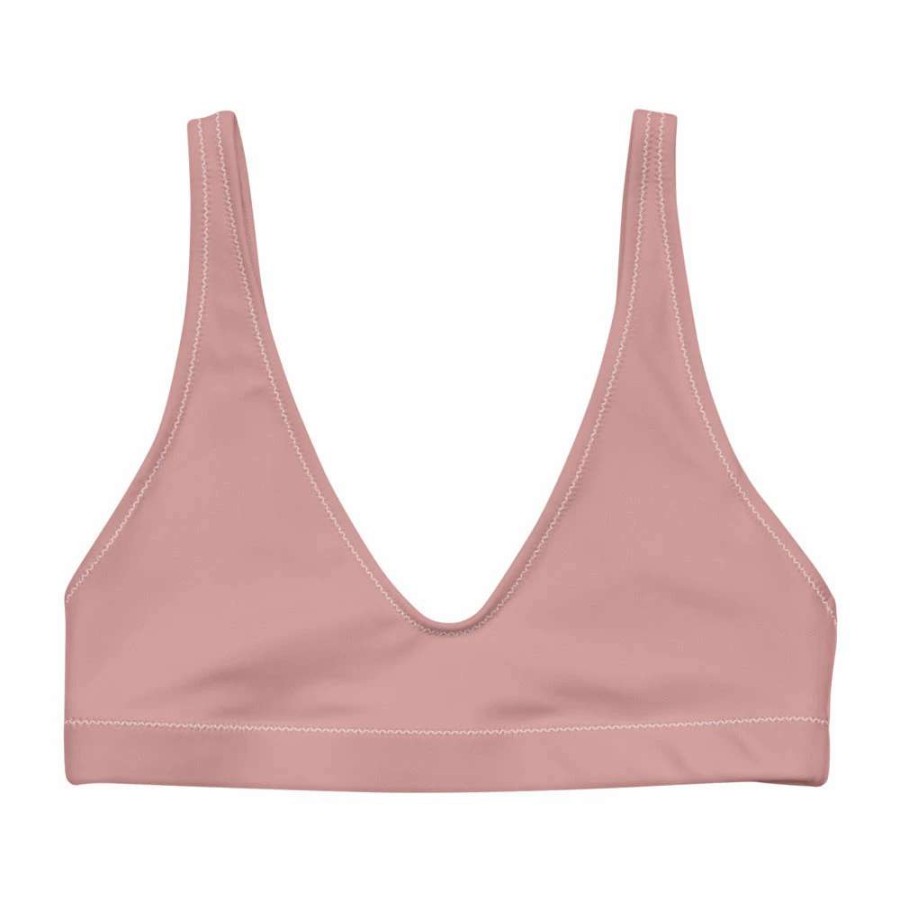 Tops * | Berry Jane Sunbaked Pink Recycled Bikini Top